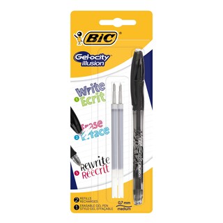 Bic | Gel-ocity Noir + 2 Recharges 