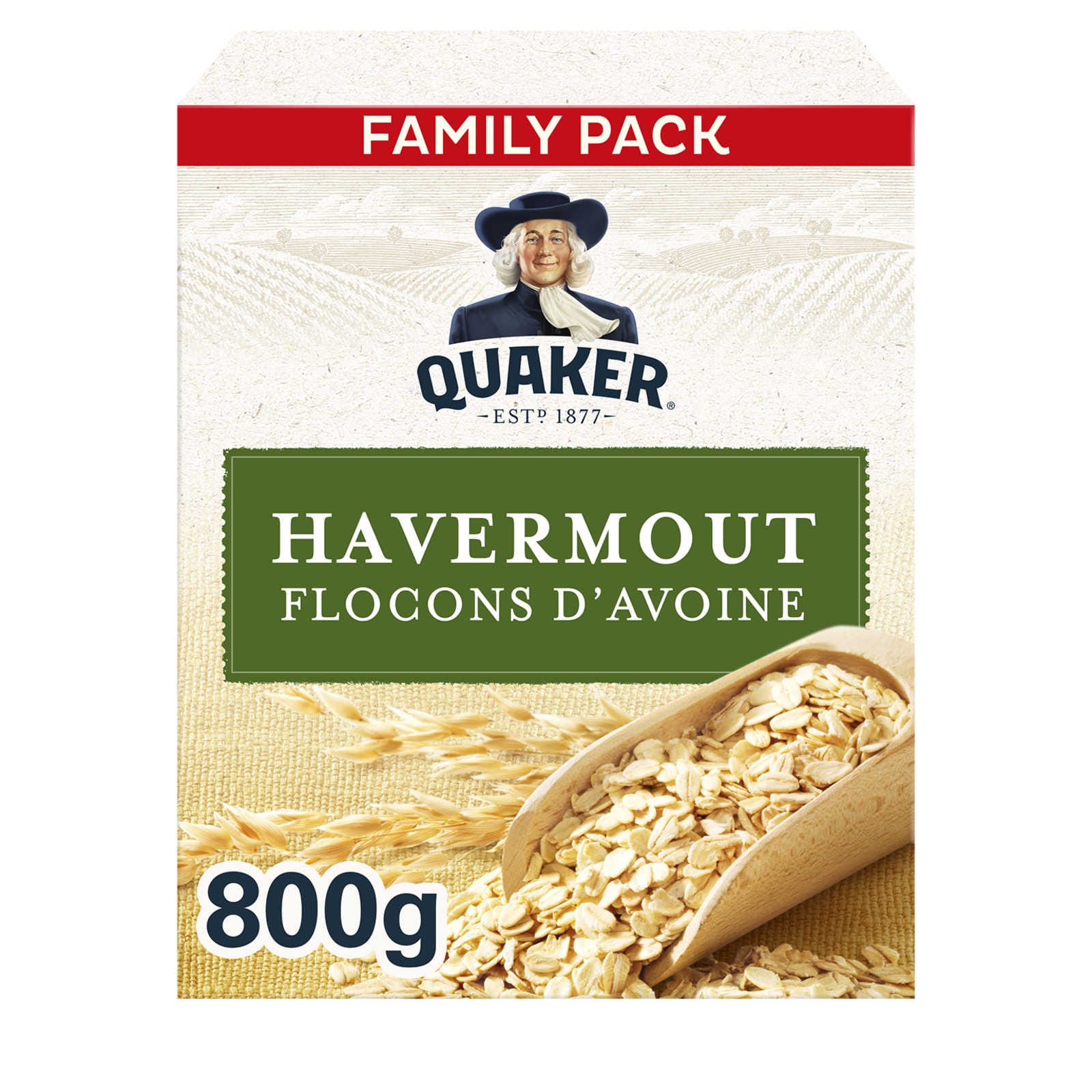 Quaker, Oats, Flocons d'avoine, Naturel, Family Pack