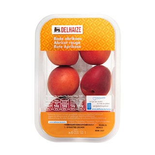 Delhaize | Abricots rouges 6 pièces 