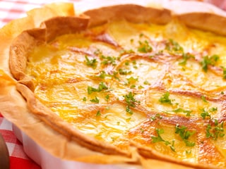 Quiche au Herve et aux oignons