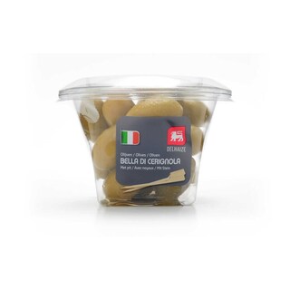 Delhaize | Olijven | Bella di cerignola | Met pit 