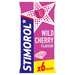 Chewing gum | Gum | Wild Cherry | 6-Pack