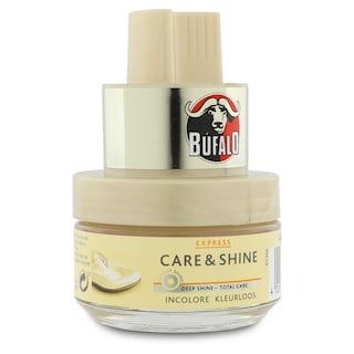 Bufalo | Schoensmeer | Express | Care & shine | Met verdeelspons | Kleurloos 4 cl