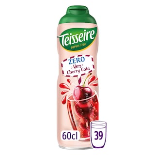 Teisseire | Zéro | Sirop | Cerises - Cola | Sans sucre 