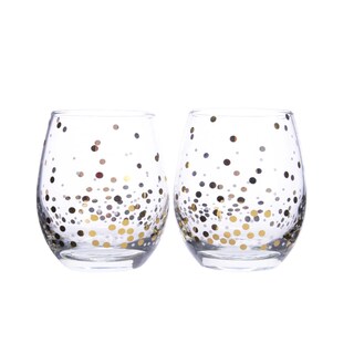 Kaemingk | Giftbox | Verres à eau | Points dorés 