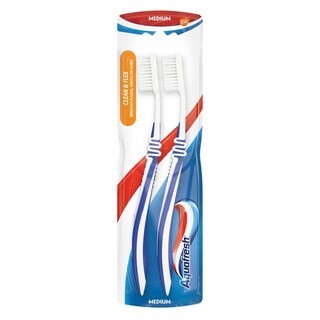 Aquafresh | 2 brosses a dentsi | Clean&flex | Medium 