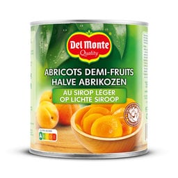 Abricots | Demi | Sirop léger | Boîte