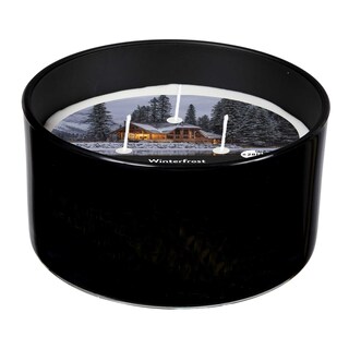 Spaas | Bougie 3-mèches en verre | blanc 