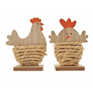 Delhaize | Home | Poule en Bois avec Feuillage 