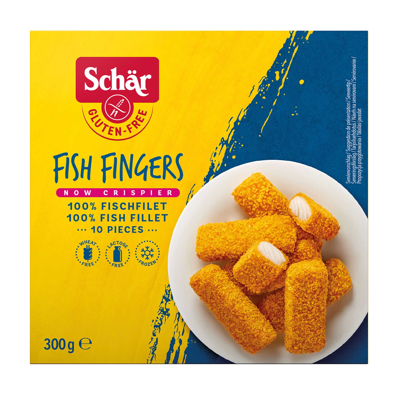 Acheter Schär 10 Bâtonnets de poisson panés sans gluten, Boite de 300g