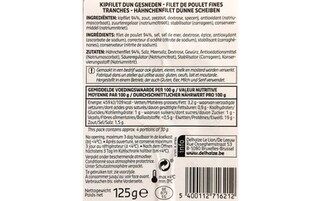 Delhaize | Filet de poulet  | Tranches 