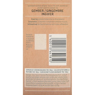 Delhaize | Thee | Groen | Gember | Zakjes 