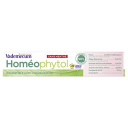 Tandpasta | Homeophytol | Plantenextract | Zonder munt