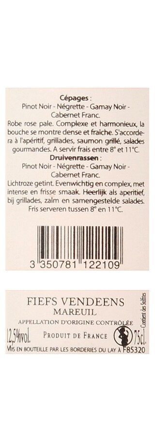 France - Frankrijk | Loire - Fiefs Vendéens | Mareuil Rosé 