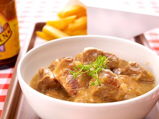 Stoofvlees met Grimbergen en speculaas