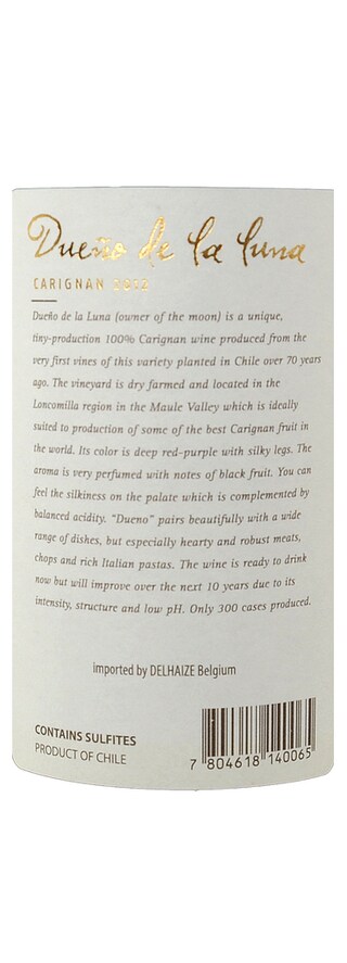 Chili - Maule | Dueno de la Luna | 2012 | Rouge 