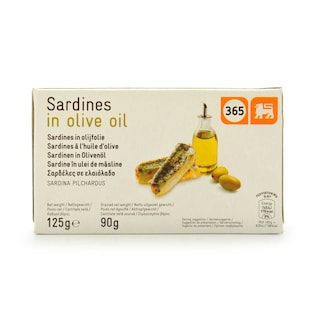 365 | Delhaize | Sardines | Huile d'olive 