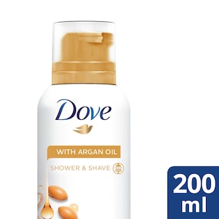 Dove | Mousse De Douche | Argan Oil | 200 ml 20 cl