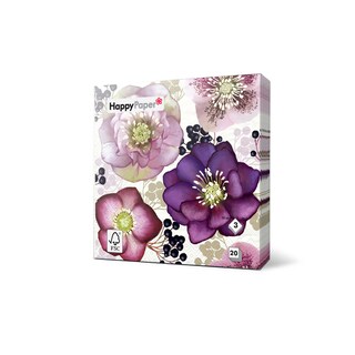 Happy Paper | Servetten | Helleborus | 33cm 