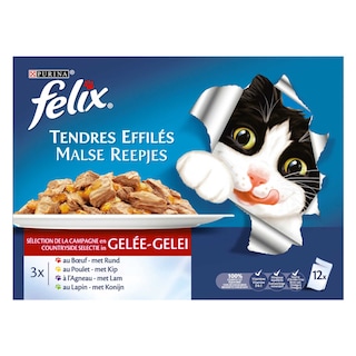 Felix | Purina | Aliment chat | Tendres Effilés | Viandes 