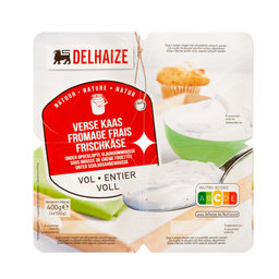 Delhaize | vers kaas natuur op een laagje slagroom 