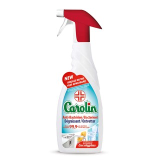 Carolin | Spray | Anti-bacterieel | Alle oppervlakken | 2x650ml | 2de-70% 