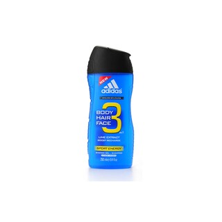 Adidas | Gel douche|Body-Hair-Face|3 in 1|Sport energy 