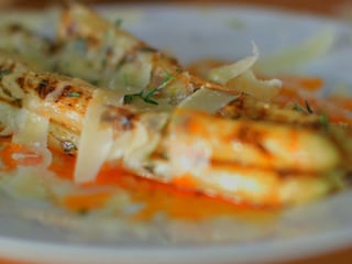 Asperges met chorizo-olie