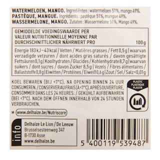 Delhaize | FB MANGUE | PASTEQUE | 350G 