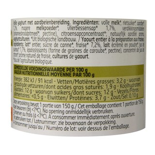 Delhaize | Bio | Yoghurt | Aardbei | 3+1 | Bio 