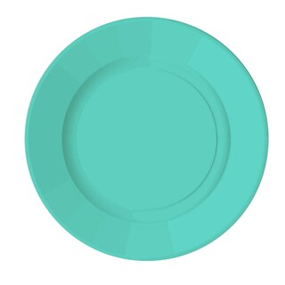 Happy Paper | 10 Assiettes Rondes | 23cm | Old Blue 