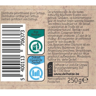 Delhaize | Bio | Hazelnotenpasta | Bio 250 gr