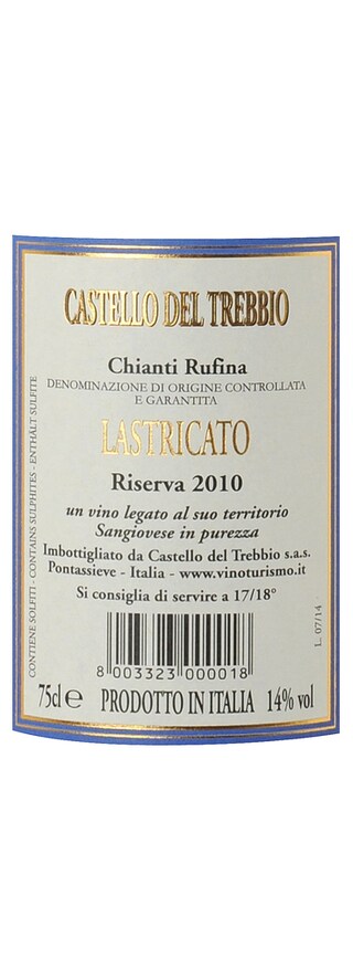 ITALIA - TOSCANA DOCG | Lastricato Chianti Riserva Rufina Castello del Trebbio 10 Rouge 