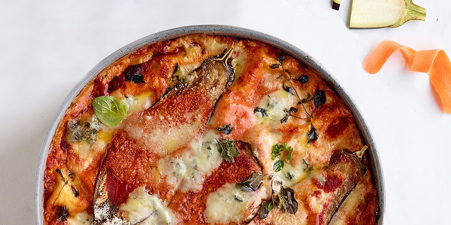 Groentelasagne met gorgonzola