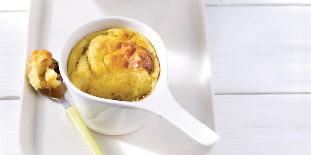 Griesmeelflan met sinaasappel en karamel