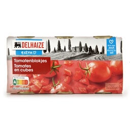 Tomates | Pelées | Cubes