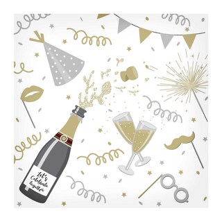 Happy Paper | 20x Servetten | Plop Gold | 33cm 
