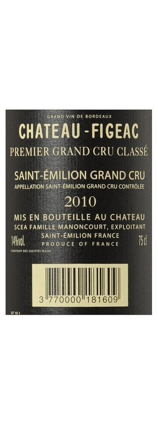 France - Frankrijk | Bordeaux - Saint-Emilion | Château Figeac 2010 
