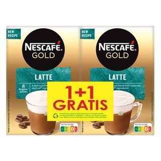 Nescafé | Koffie | Cappuccino | Latte | Sticks | 1+1 