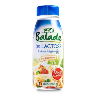 Balade | 0% Lactose | Crème légère | 15% m.g. 