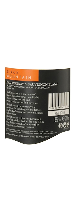 Bulgarie - Bulgarije | Thracian Valley | Black Mountain Chardonnay / Sauvignon Blanc 2018 