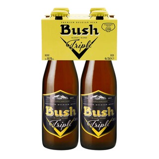 Bush | Bière blonde triple | 10,5% ALC. | Bouteille 4 x 33 cl