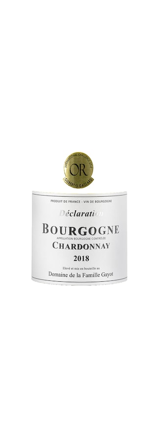 France -- Frankijk | Bourgogne | Domaine Gayot | Bourgogne | Chateau | 75cl | 2018 | Blanc 