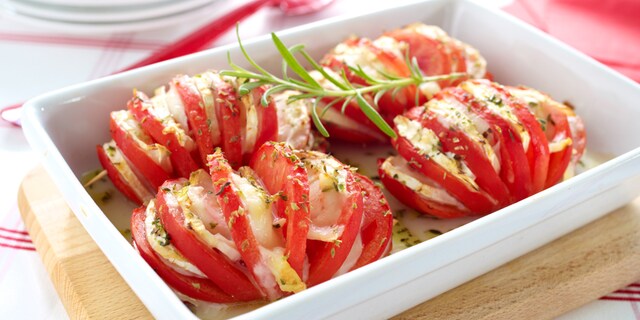 Tomaten met geitenkaas