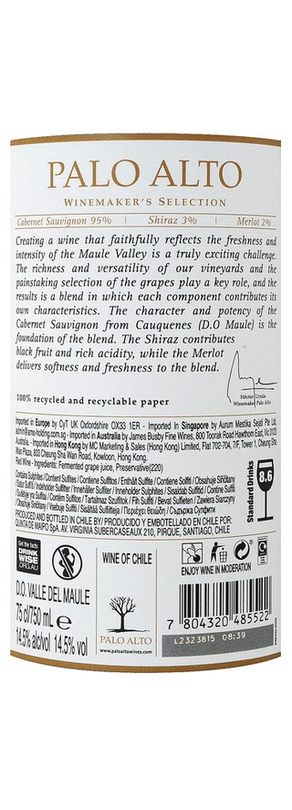 Chili | Maule Valley | Palo Alto Winemaker Selection 13 R 