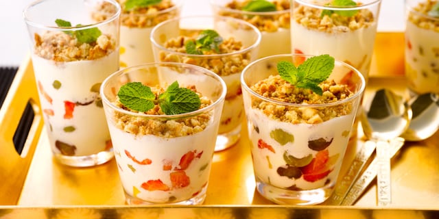 Fruits frais au mascarpone