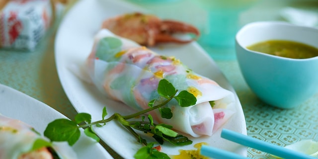 Lenterolletjes met kreeft