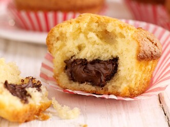 Muffins à la pâte à tartiner au chocolat et aux amandes