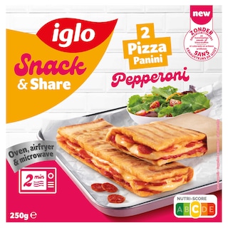 Iglo | Snack & Share | Pizza | Panini | Pepperoni 