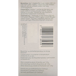 Delhaize | Bio | Kruidenthee | Goodnight | Zakjes | Bio 